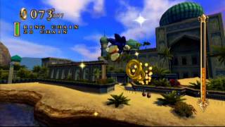 Sonic and the Secret Rings Wii Sand Oasis Mission 1 Gold Medal [upl. by Reger115]