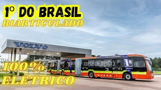 1º Biarticulado Elétrico do Brasil [upl. by Lyndsey288]