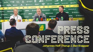 PRESS CONFERENCE  Johannes Hoff Thorups first press conference as Norwich City head coach [upl. by Pinto]