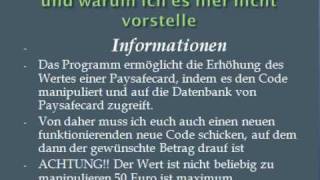 PAYSAFECARD HACKEN WERT MANIPULIEREN WORKS 100 [upl. by Marjana]