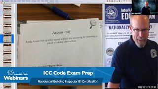 ICC Code Exam Prep Webinar for Residential Building Inspector B1 Certification [upl. by Ydnahs]