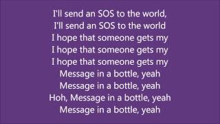 The Police  Message In A Bottle  The Lyric Video [upl. by Asilim710]