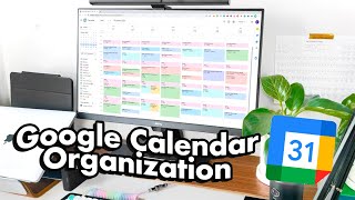 My Google Calendar System 🗓️ Student Productivity amp Time Management [upl. by Janie]