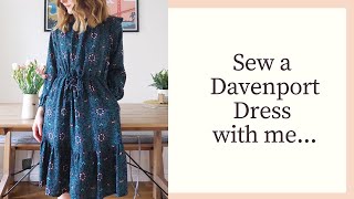 Sew a Davenport Dress with me  Sew Along  Friday Pattern Company sewing sewalong artgallery [upl. by Onilatac175]