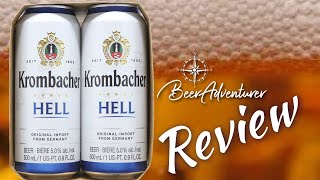 Krombacher Hell  Krombacher Brauerei  Beer Review [upl. by Issirk]