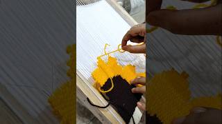 🌻😍Tapestry weaving weaving tapestry textile sunflower shorts [upl. by Lubet863]