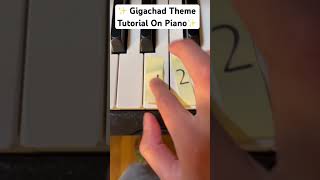 Gigachad Piano Tutorial [upl. by Akimahs]