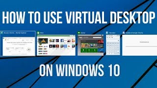 How to Use Multiple Desktops Virtual Desktops on Windows 10  Windows Tutorial [upl. by Noimad]