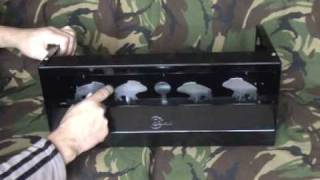 SMK MAGNETIC AIR GUN KNOCK DOWN PISTOL RIFLE RESETTING TARGET SHOOTING [upl. by Kirkwood]