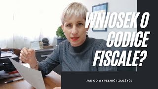 Codice fiscale  jak złożyć wniosek na formularzu AA48 instrukcje Paulina Wojciechowska [upl. by Niraj]