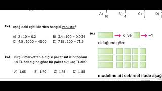 6 Sınıf Matematik 2 Dönem 1 Yazılı Soruları [upl. by Reo]