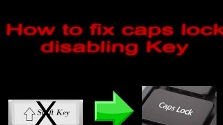 How to fix caps lock disabling key problem║Tech Master Computer Tutorials║ [upl. by Irene233]