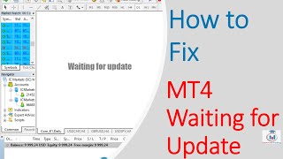 How To Fix MT4 Waiting for Update Error [upl. by Ardnekal]