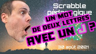 JE ne connais pas de mots de deux lettres avec un J  Scrabble pédagogique 30 août [upl. by Brandie]