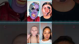 TikTok makeup trend  Circus 🤡  📌 Pinned your comment  makeup transition [upl. by Eanrahc]