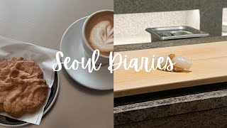 SEOUL DIARIES Ep 3  Favorite Cafes Omakase and New Sneakers [upl. by Sansbury607]