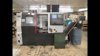 Samsung SL20500 CNC Turning Center with Chuck Tailstock Tool Presetter Chip Conveyor [upl. by Aracat]