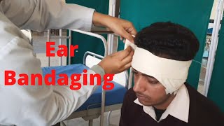 Ear bandaging by PC nursing procedure [upl. by Tem845]