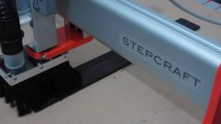 Stepcraft 2840 CNC Machine DIY Dust Skirt Testing [upl. by Eey]