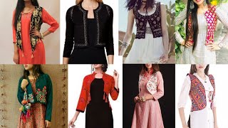 Style your kurtisuits with these fashionable jackets  Different types of kurti with jacket 2022 [upl. by Raines]