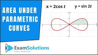 Integration  Parametric type Area under a graph  ExamSolutions [upl. by Leahcimluap765]