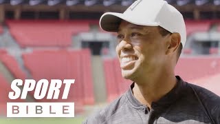 Tiger Woods Does Crazy Trick Shots In Wembley Stadium [upl. by Charbonnier816]