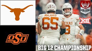 Big 12 Championship Game Oklahoma State Cowboys vs Texas Longhorns  Full Game Highlights [upl. by Rehpotsirahc]