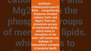 Colistin  Antibiotics [upl. by Razatlab]