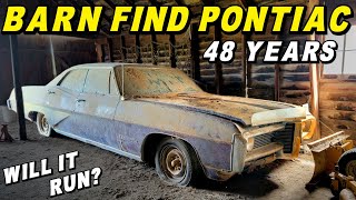 Will a SEIZED Pontiac RUN amp DRIVE After 48 Years in a Barn [upl. by Tshombe]