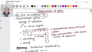 Tuberculosis of spine  Potts spine  Potts paraplegia  Types  Pathology  Clinical features [upl. by Karita]