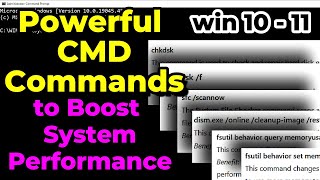 How to Make Your Computer Run Faster Using CMD  Powerful CMD Commands to Boost System Performance [upl. by Pier424]