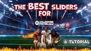 These are the BEST sliders for CFB 25 Outdated [upl. by Ahsimrac]