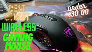 VictSing Wireless Gaming Mouse 9 RGB Backlit Modes Up to 10000 DPI [upl. by Anaibib]