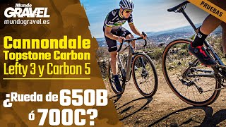 MUNDO GRAVEL Cannondale Topstone Carbon 5 y Carbon Lefty 3  Revista BIKE [upl. by Aitnahc504]