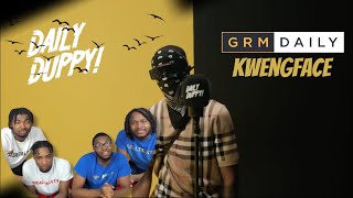 AMERICAN REACT  Kwengface  Daily Duppy  GRM Daily [upl. by Ahteres]