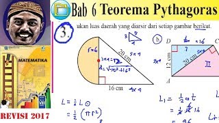 teorema pythagoras  matematika kelas 8 bse k13 rev 2017 lat 62  no 3 luas daerah [upl. by Irolam]