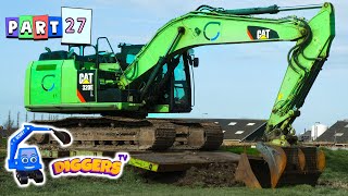 Wonderful Diggers For Kids  Crawler Excavators Loaders Dump Trucks [upl. by Sotos]