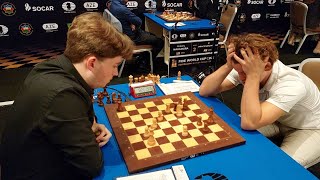 The pain and agony of Magnus Carlsen losing to 18yearold Vincent Keymer [upl. by Elwina]