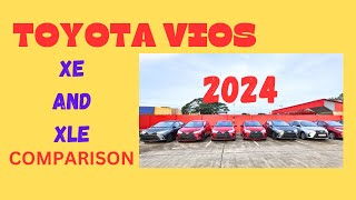 2024 Toyota Vios XE and XLE Comparison [upl. by Timi]