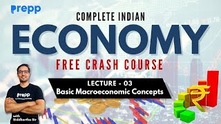 Lecture 03  Basic Macroeconomic Concepts  Economy  Crash course for UPSC CSE Prelims upsc [upl. by Ecilef]