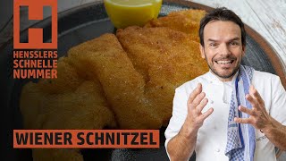 Schnelles Wiener Schnitzel Rezept von Steffen Henssler [upl. by Phelia]