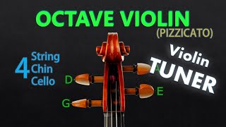 Octave Violin Tuning  Chin Cello Tuner 4 strings Pizzicato A440 [upl. by Scherle857]