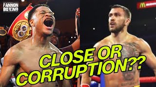 ROBBERY DEVON HANEY EXPOSED IN VASYL LOMACHENKO FIGHT WAS IS A ROBBERY OR JUST A CLOSE FIGHT [upl. by Kannav533]