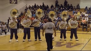 Sousaphone Battle SAU vs NCCU 4192014 [upl. by Zsa Zsa438]