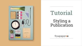 Styling a Page Flip Publication when Publishing Online [upl. by Assadah]