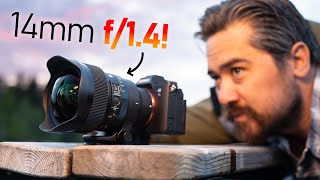 Sigma 14mm f14 Review A Nocturnal MONSTER [upl. by Materse]