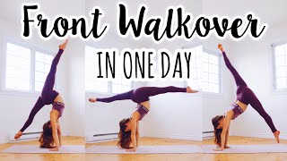 How to do a Front Walkover in One Day [upl. by Galatea]