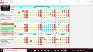 Calendario Laboral creado en Microsoft Access gratis [upl. by Lartnom392]