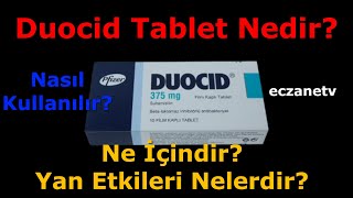 Duocid Tablet Nedir Duocid Tabletin Yan Etkileri Nelerdir Duocid Nasıl Kullanılır [upl. by Ecar150]