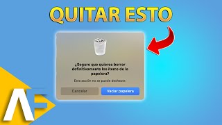 Tutorial ¿Cómo QUITAR el AVISO de PAPELERA antes de BORRAR en Mac [upl. by Naujd876]